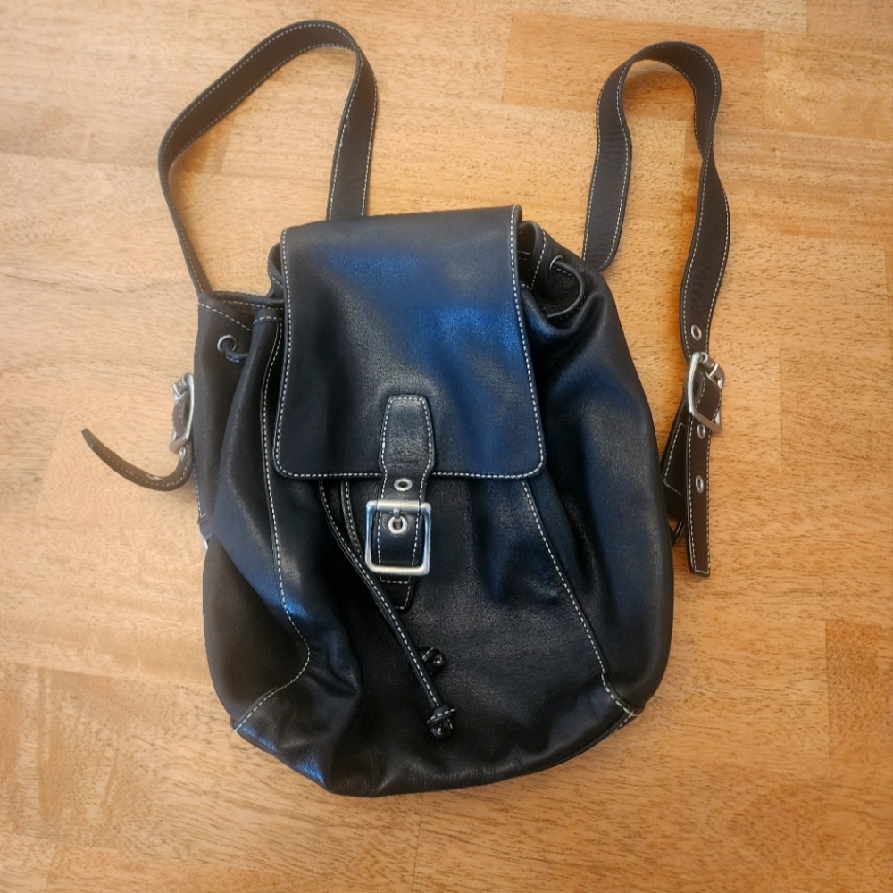 COACH Vintage 90’s Y2K Legacy Backpack Black 9569 - Picture 2 of 11